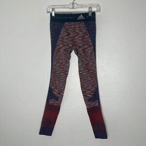 Adidas x Stella McCartney Deep Blue Red Seamless Legging Size XSmall